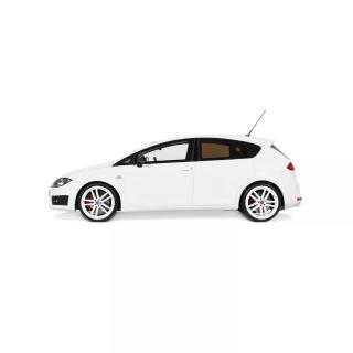 SEAT LEON MK2 CUPRA R CANDY WHITE B9A 2010 OttO mobile 1:18 Resinemodell (Türen, Motorhaube... nicht zu öffnen!)